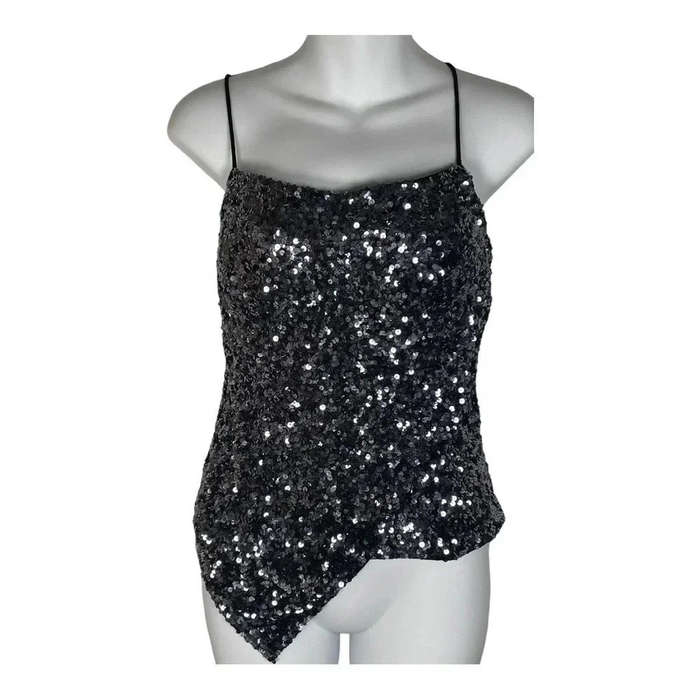 NWT Cache Sleeveless Beaded Tank Top Size Small